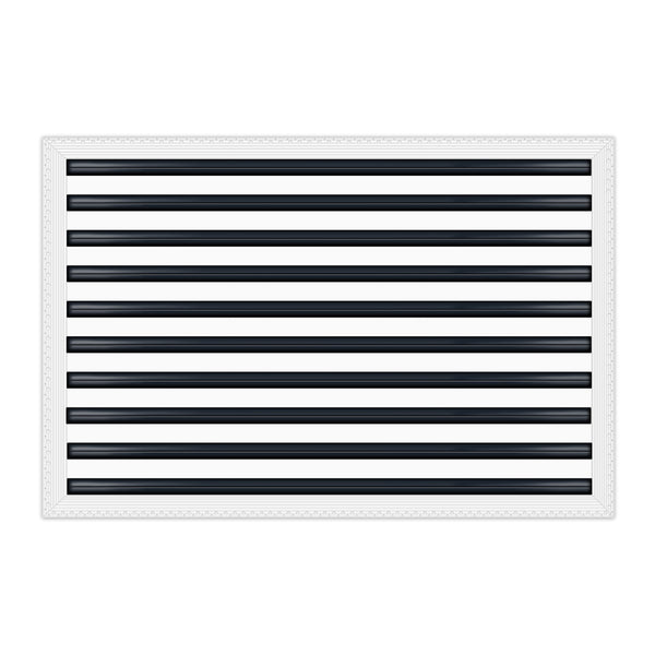 BUILDMART - 30x20 MUD-IN Air Vent Cover - Drywall MUD IN White Air Vent - MUD Linear Slot Diffuser - Register Grille for Ceiling and Walls - Texas Buildmart