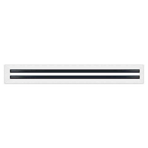 BUILDMART - 30x4 MUD-IN Air Vent Cover - Drywall MUD IN White Air Vent - MUD Linear Slot Diffuser - Register Grille for Ceiling and Walls - Texas Buildmart