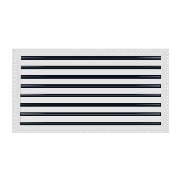 BUILDMART - 30x16 MUD-IN Air Vent Cover - Drywall MUD IN White Air Vent - MUD Linear Slot Diffuser - Register Grille for Ceiling and Walls - Texas Buildmart