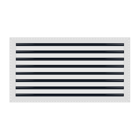 BUILDMART - 30x16 MUD-IN Air Vent Cover - Drywall MUD IN White Air Vent - MUD Linear Slot Diffuser - Register Grille for Ceiling and Walls - Texas Buildmart
