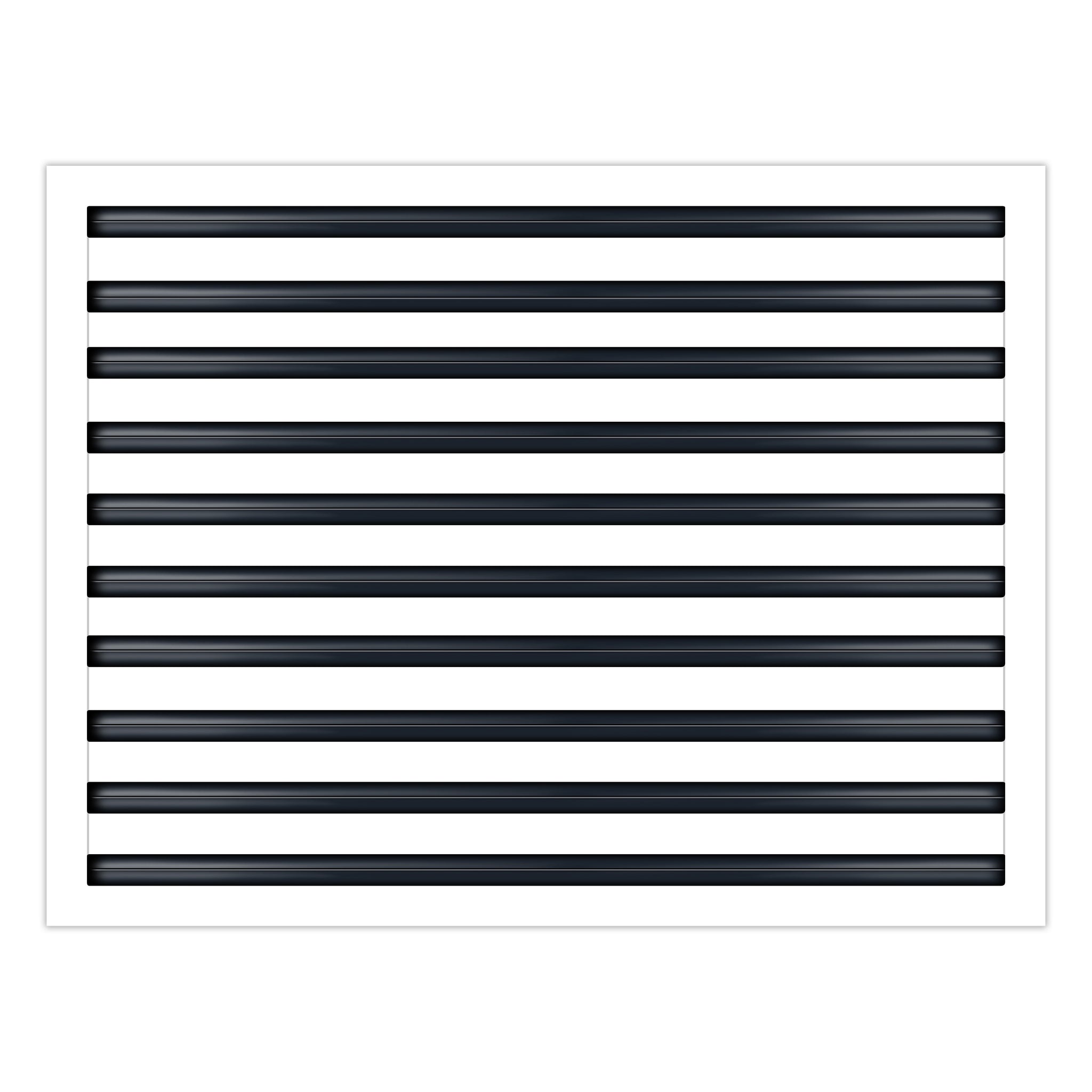 BUILDMART - 30x20 White Modern AC Vent Cover - Decorative Air Vent - Standard Linear Slot Diffuser - Register Grille for Ceiling, Walls & Floors - Texas Buildmart