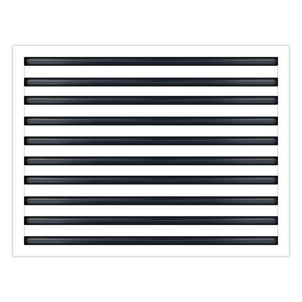 BUILDMART - 30x20 White Modern AC Vent Cover - Decorative Air Vent - Standard Linear Slot Diffuser - Register Grille for Ceiling, Walls & Floors - Texas Buildmart