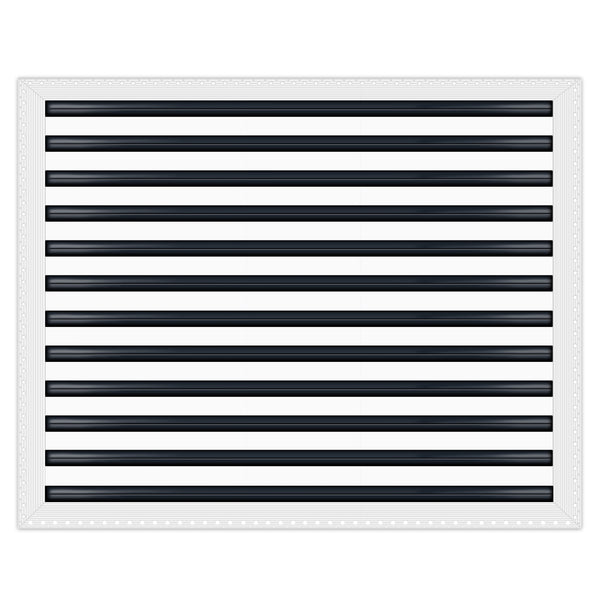BUILDMART - 30x24 MUD-IN Air Vent Cover - Drywall MUD IN White Air Vent - MUD Linear Slot Diffuser - Register Grille for Ceiling and Walls - Texas Buildmart