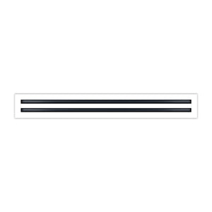 BUILDMART - 30x4 White Modern AC Vent Cover - Decorative Air Vent - Standard Linear Slot Diffuser - Register Grille for Ceiling, Walls & Floors - Texas Buildmart