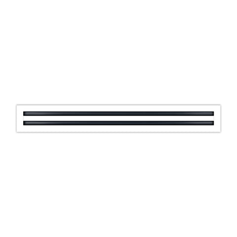 BUILDMART - 30x4 White Modern AC Vent Cover - Decorative Air Vent - Standard Linear Slot Diffuser - Register Grille for Ceiling, Walls & Floors - Texas Buildmart