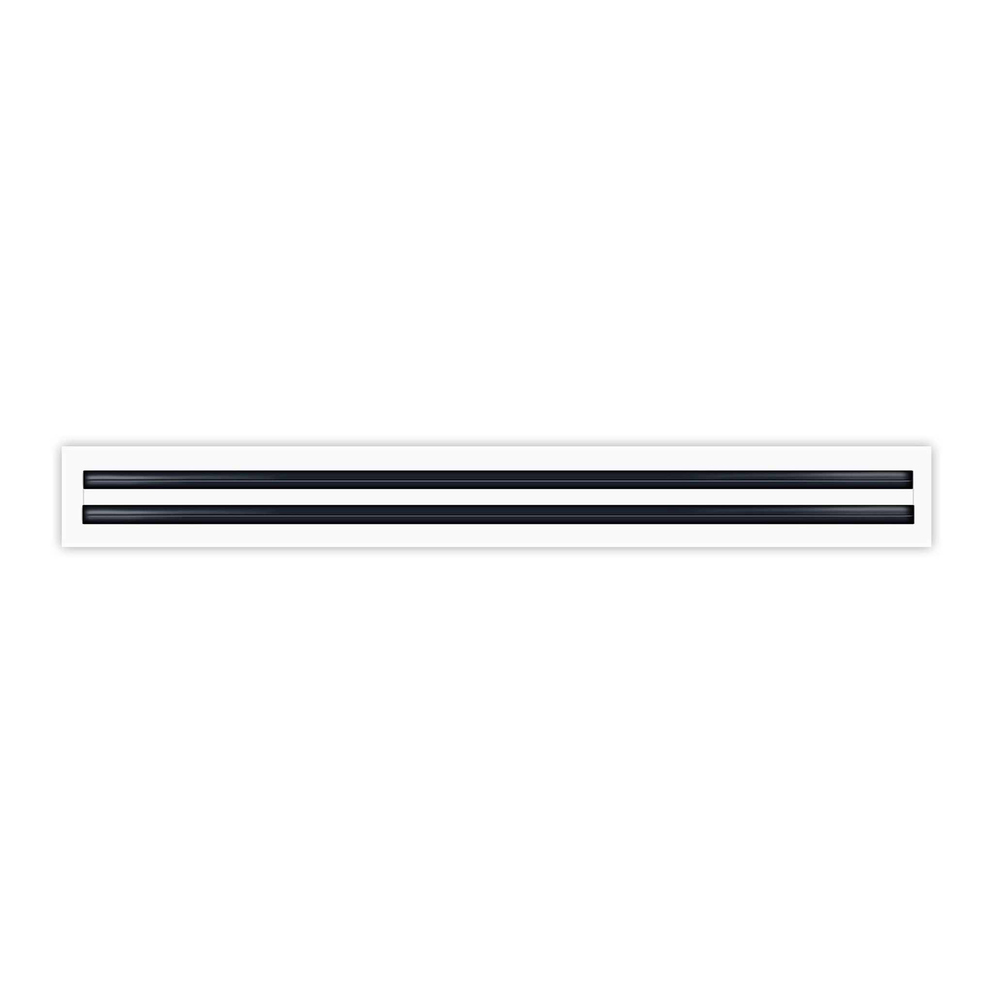 BUILDMART - 12 Inch Linear Slot Diffuser - 1 Slot - Single Slot - White Decorative Linear Air - Modern Vent Cover For Ceiling, Walls & Floors - Texas