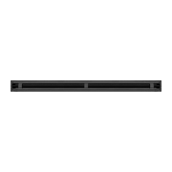 Back of 36 Inch 1 Slot Linear Air Vent Cover Black - 36 Inch 1 Slot Linear Diffuser Black - Texas Buildmart