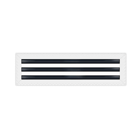 BUILDMART - 36" Linear Slot Diffuser - 3 Slot - MUD-IN Air Vent Cover - Drywall MUD IN White Air Vent - MUD Linear Slot Diffuser - Register Grille for Ceiling and Walls - Texas Buildmart