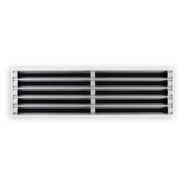 BUILDMART - 36x10 MUD-IN Air Vent Cover - Drywall MUD IN White Air Vent - MUD Linear Slot Diffuser - Register Grille for Ceiling and Walls - Texas Buildmart