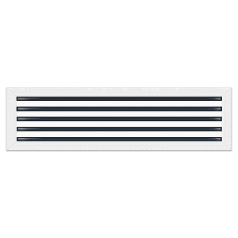 BUILDMART - 36x10 MUD-IN Air Vent Cover - Drywall MUD IN White Air Vent - MUD Linear Slot Diffuser - Register Grille for Ceiling and Walls - Texas Buildmart
