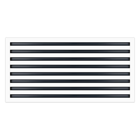 BUILDMART - 36x16 White Modern AC Vent Cover - Decorative Air Vent - Standard Linear Slot Diffuser - Register Grille for Ceiling, Walls & Floors - Texas Buildmart