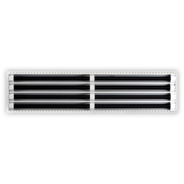 BUILDMART - 36x8 MUD-IN Air Vent Cover - Drywall MUD IN White Air Vent - MUD Linear Slot Diffuser - Register Grille for Ceiling and Walls - Texas Buildmart