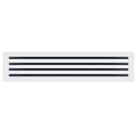 BUILDMART - 36x8 MUD-IN Air Vent Cover - Drywall MUD IN White Air Vent - MUD Linear Slot Diffuser - Register Grille for Ceiling and Walls - Texas Buildmart