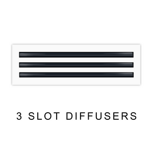 white 3 slot linear diffusers category