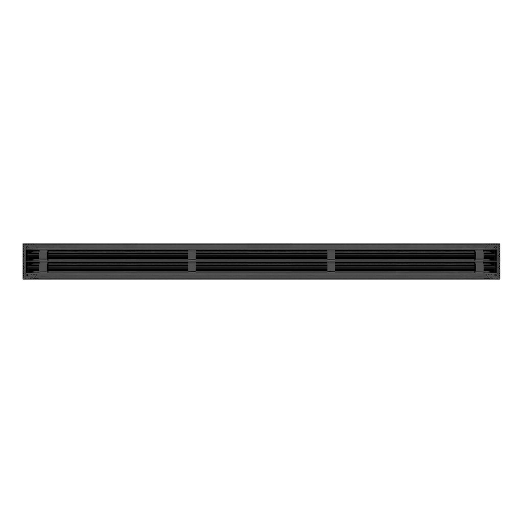 48 Inch Diffuser BUILDMART - 48 Inch Linear Slot Diffuser - (2 Slot) Double Slot - Black ...