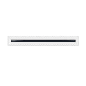 BUILDMART - 48" MUD-IN Linear Slot Diffuser - 1 Slot - Air Vent Cover - Drywall MUD IN White Air Vent - MUD Linear Slot Diffuser - Register Grille for Ceiling and Walls - Texas Buildmart