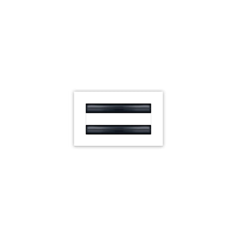 BUILDMART - 6x4 White Modern AC Vent Cover - Decorative Air Vent - Standard Linear Slot Diffuser - Register Grille for Ceiling, Walls & Floors - Texas Buildmart