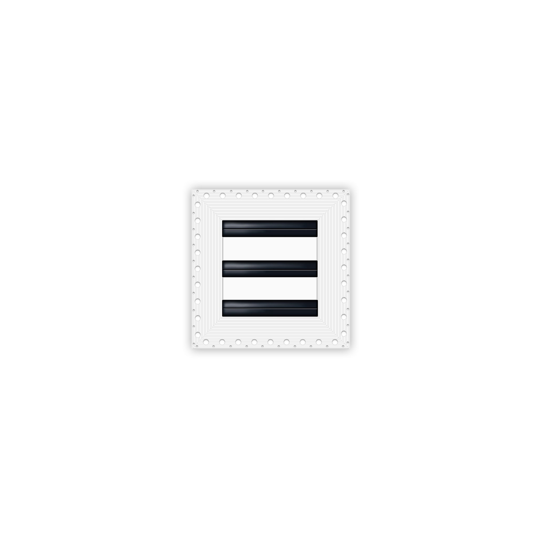 BUILDMART - 6x6 Mud In Air Vent Cover - Drywall Mud-in White Air Vent - Mud Linear Slot Diffuser - Register Grille for Ceiling and Walls - Texas Buildmart