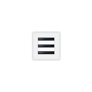 BUILDMART - 6x6 Mud In Air Vent Cover - Drywall Mud-in White Air Vent - Mud Linear Slot Diffuser - Register Grille for Ceiling and Walls - Texas Buildmart