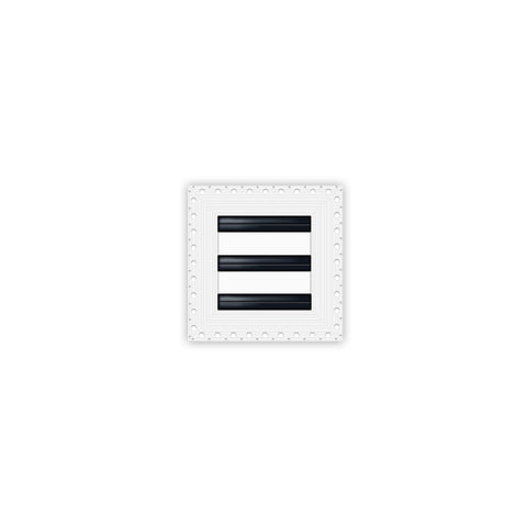 BUILDMART - 6x6 MUD-IN Air Vent Cover - Drywall MUD IN White Air Vent - MUD Linear Slot Diffuser - Register Grille for Ceiling and Walls - Texas Buildmart
