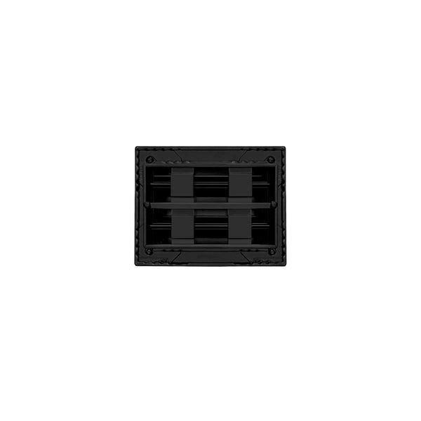 Back of 6x4 Modern Air Vent Cover Black - 6x4 Standard Linear Slot Diffuser Black - Texas Buildmart