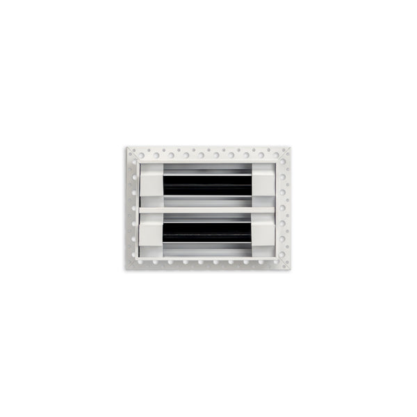 BUILDMART - 6x4 MUD-IN Air Vent Cover - Drywall MUD IN White Air Vent - MUD Linear Slot Diffuser - Register Grille for Ceiling and Walls - Texas Buildmart