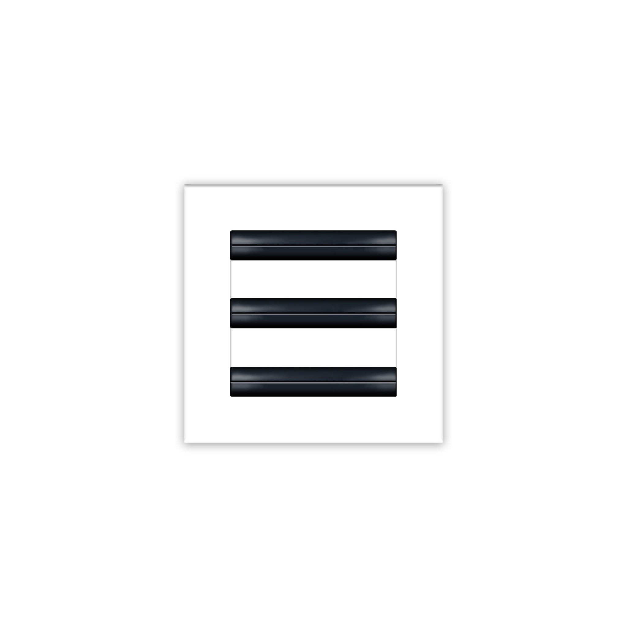 BUILDMART - 6x6 White Modern AC Vent Cover - Decorative Air Vent - Standard Linear Slot Diffuser - Register Grille for Ceiling, Walls & Floors - Texas Buildmart