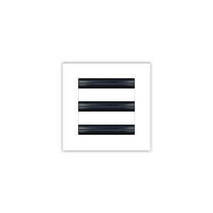 BUILDMART - 6x6 White Modern AC Vent Cover - Decorative Air Vent - Standard Linear Slot Diffuser - Register Grille for Ceiling, Walls & Floors - Texas Buildmart
