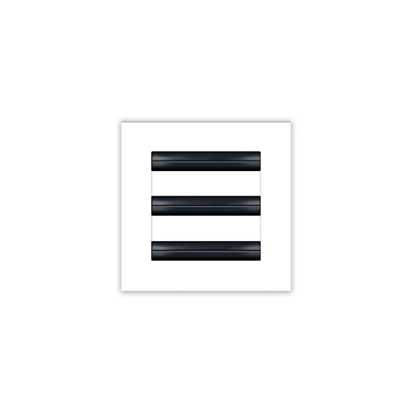 BUILDMART - 6x6 White Modern AC Vent Cover - Decorative Air Vent - Standard Linear Slot Diffuser - Register Grille for Ceiling, Walls & Floors - Texas Buildmart