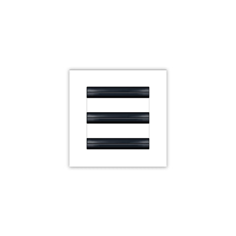 BUILDMART - 6x6 White Modern AC Vent Cover - Decorative Air Vent - Standard Linear Slot Diffuser - Register Grille for Ceiling, Walls & Floors - Texas Buildmart