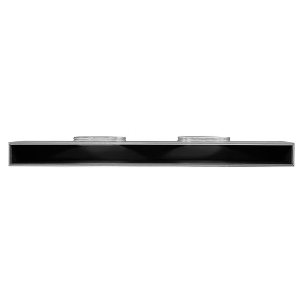 Front of 72 Inch 2 Slot Linear Air Vent Plenum Box - 72 Inch 2 Slot Linear Diffuser HVAC Duct - Texas Buildmart