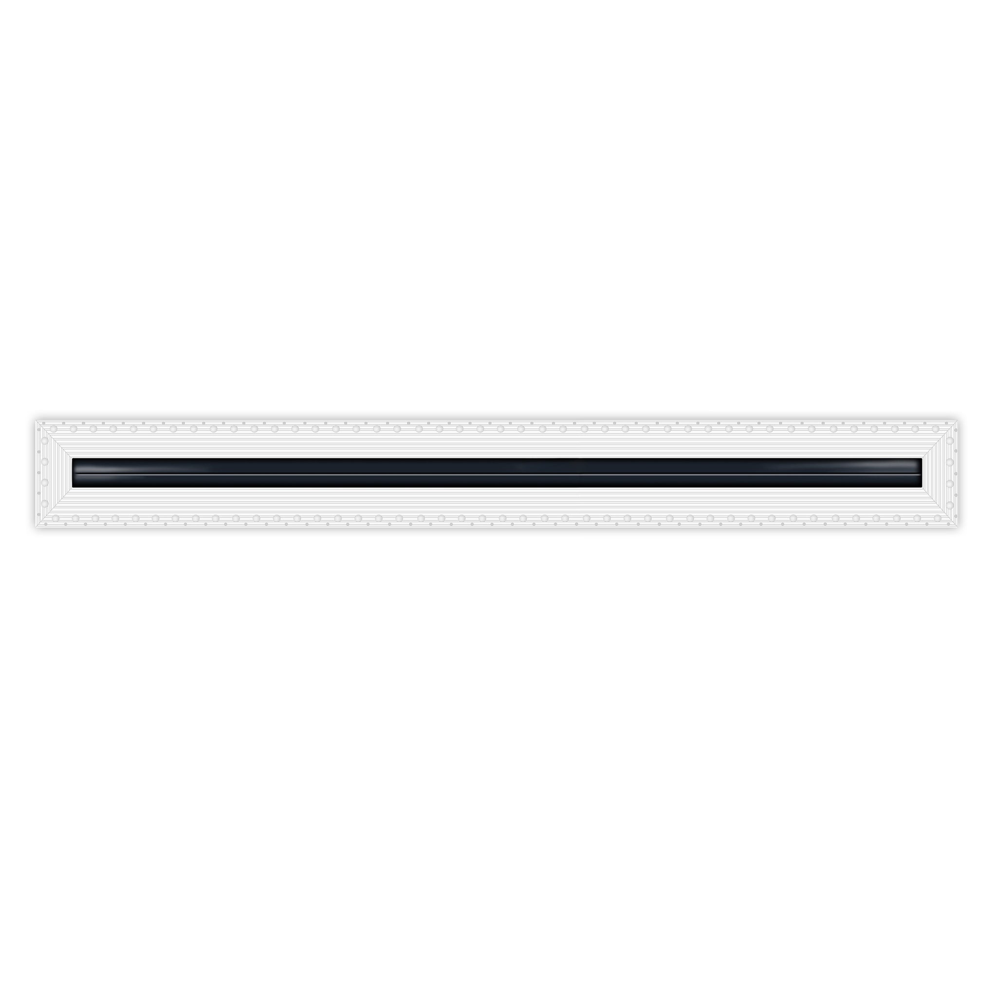 BUILDMART - 72" MUD-IN Linear Slot Diffuser - 1 Slot - Air Vent Cover - Drywall MUD IN White Air Vent - MUD Linear Slot Diffuser - Register Grille for Ceiling and Walls - Texas Buildmart