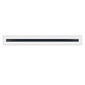 BUILDMART - 72" MUD-IN Linear Slot Diffuser - 1 Slot - Air Vent Cover - Drywall MUD IN White Air Vent - MUD Linear Slot Diffuser - Register Grille for Ceiling and Walls - Texas Buildmart