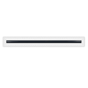BUILDMART - 72" Linear Slot Diffuser - 1 Slot - MUD-IN Air Vent Cover - Drywall MUD IN White Air Vent - MUD Linear Slot Diffuser - Register Grille for Ceiling and Walls - Texas Buildmart