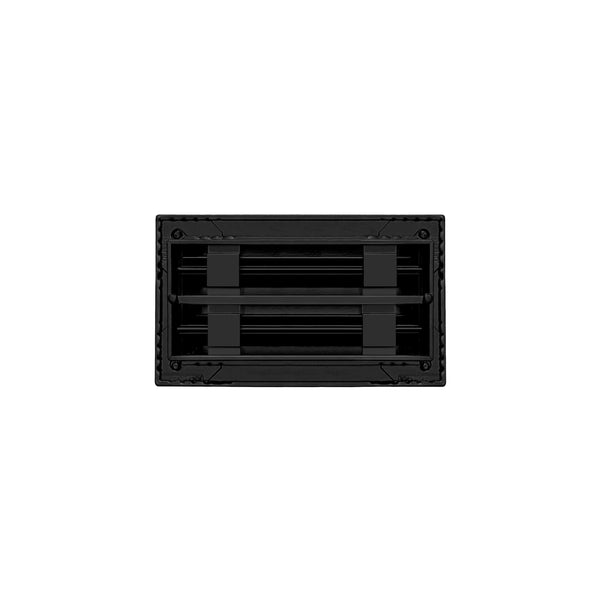 Back of 8x4 Modern Air Vent Cover Black - 8x4 Standard Linear Slot Diffuser Black - Texas Buildmart