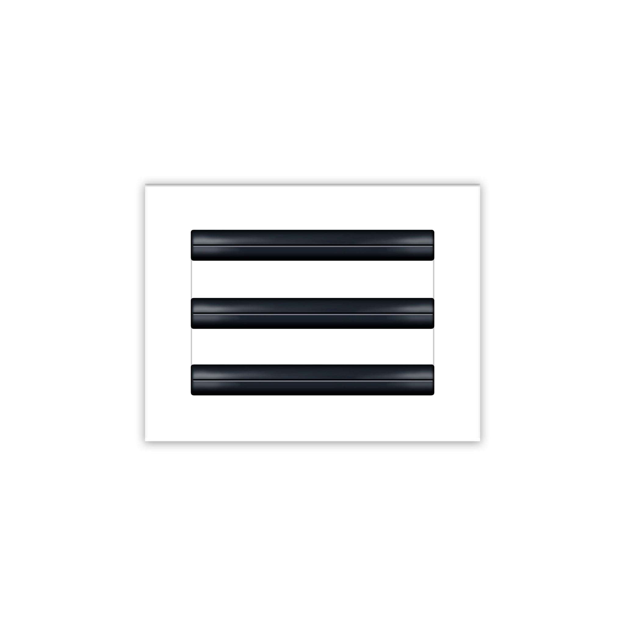 BUILDMART - 8x6 White Modern AC Vent Cover - Decorative Air Vent - Standard Linear Slot Diffuser - Register Grille for Ceiling, Walls & Floors - Texas Buildmart