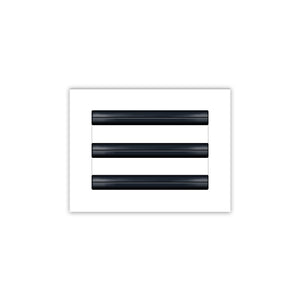 BUILDMART - 8x6 White Modern AC Vent Cover - Decorative Air Vent - Standard Linear Slot Diffuser - Register Grille for Ceiling, Walls & Floors - Texas Buildmart