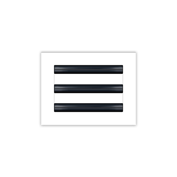 BUILDMART - 8x6 White Modern AC Vent Cover - Decorative Air Vent - Standard Linear Slot Diffuser - Register Grille for Ceiling, Walls & Floors - Texas Buildmart
