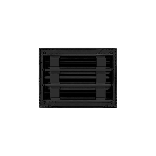 Back of 8x6 Modern Air Vent Cover Black - 8x6 Standard Linear Slot Diffuser Black - Texas Buildmart