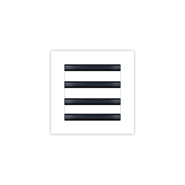 BUILDMART - 8x8 White Modern AC Vent Cover - Decorative Air Vent - Standard Linear Slot Diffuser - Register Grille for Ceiling, Walls & Floors - Texas Buildmart