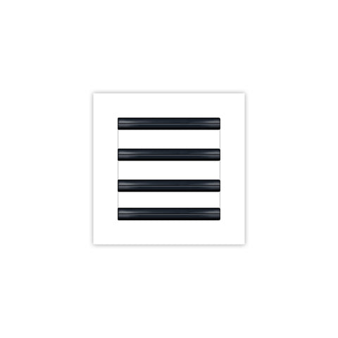 BUILDMART - 8x8 White Modern AC Vent Cover - Decorative Air Vent - Standard Linear Slot Diffuser - Register Grille for Ceiling, Walls & Floors - Texas Buildmart