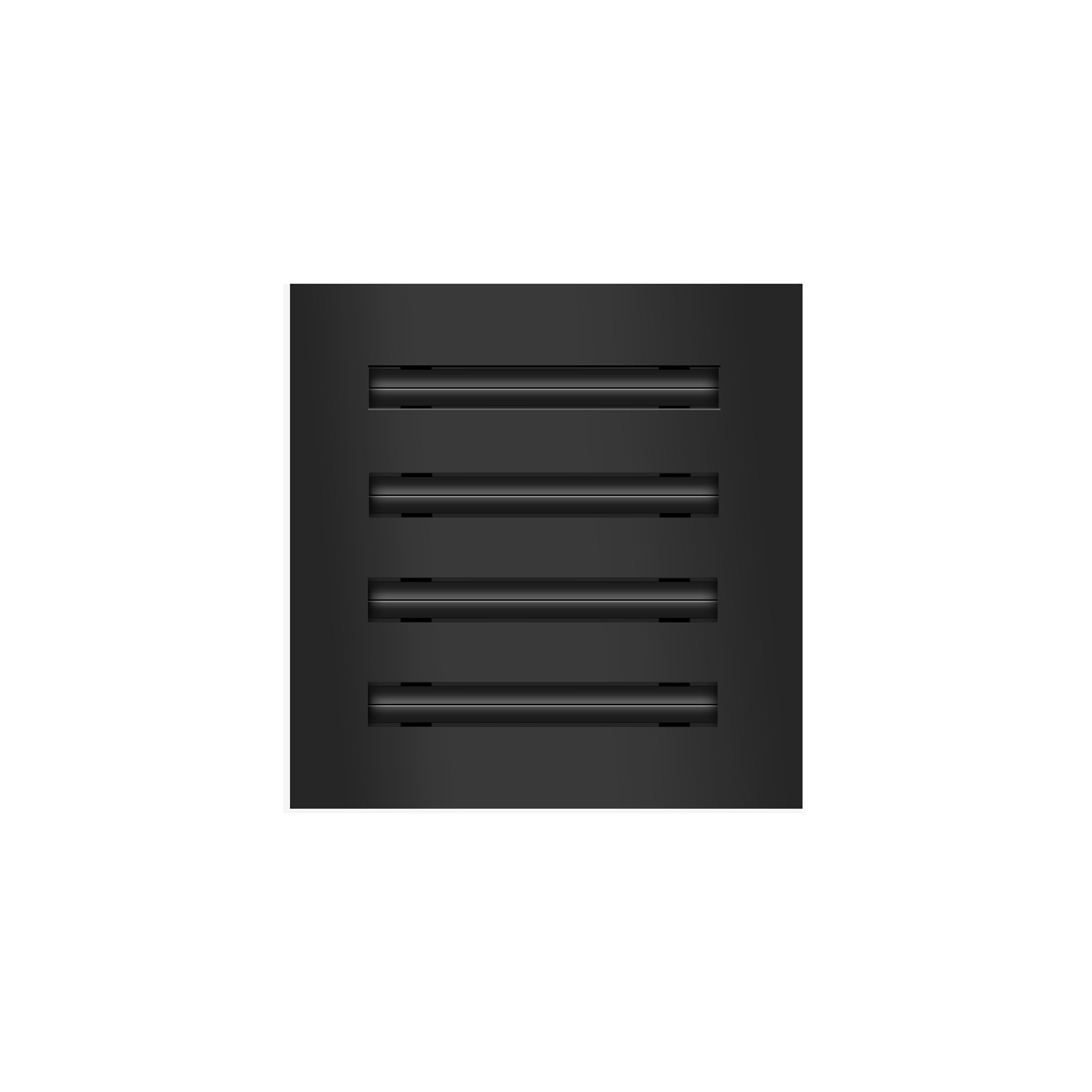 BUILDMART - 8x8 Modern AC Vent Cover - Decorative Black Aluminum Air Vent Standard Linear Slot Diffuser Heating Cooling Register Grille Ceiling Walls Flo - View #4