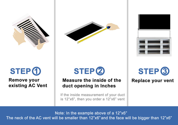 How to Install of 18x18 Modern Air Vent Cover Black - 18x18 Standard Linear Slot Diffuser Black - Texas Buildmart