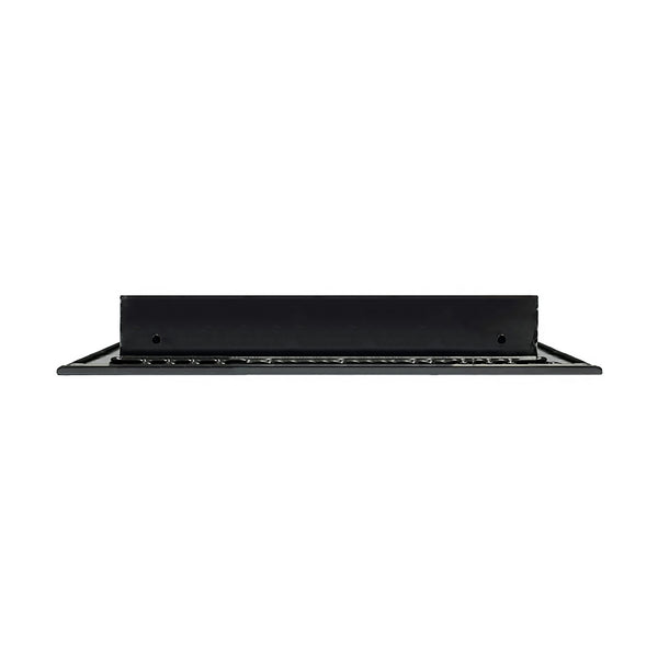 BUILDMART - 12x10 Black Modern AC Vent Cover - Decorative Air Vent - Standard Linear Slot Diffuser - Register Grille for Ceiling, Walls & Floors - Texas Buildmart