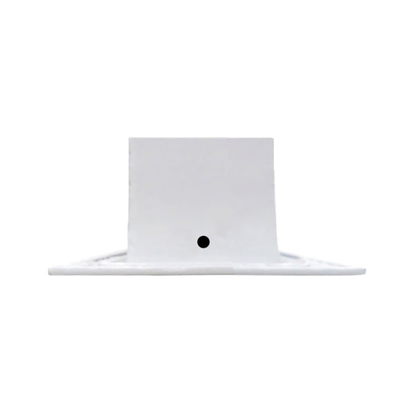 Side of 48 Inch 1 Slot Linear Air Vent Cover White - 48 Inch 1 Slot Linear Diffuser White - Texas Buildmart