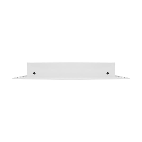 BUILDMART - 10x10 White Modern AC Vent Cover - Decorative Air Vent - Standard Linear Slot Diffuser - Register Grille for Ceiling, Walls & Floors - Texas Buildmart