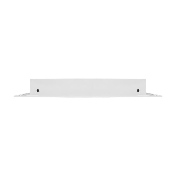 Side of 30x12 Modern Air Vent Cover White - 30x12 Standard Linear Slot Diffuser White - Texas Buildmart