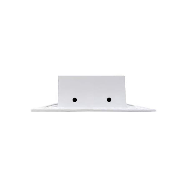 Side of 28x4 Modern Air Vent Cover White - 28x4 Standard Linear Slot Diffuser White - Texas Buildmart