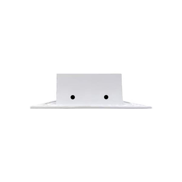 Side of 48 Inch 2 Slot Linear Air Vent Cover White - 48 Inch 2 Slot Linear Diffuser White - Texas Buildmart