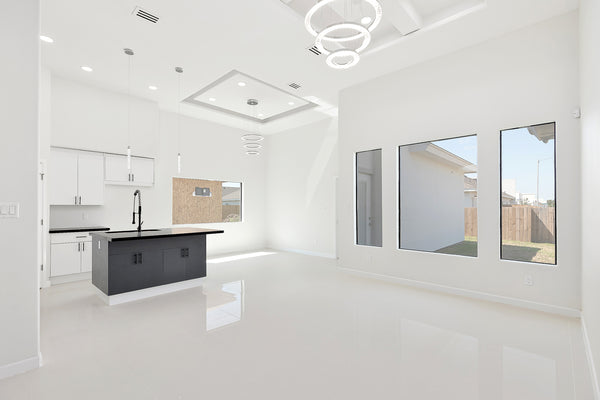 Lifestyle 1 of 36x16 Modern Air Vent Cover White - 36x16 Standard Linear Slot Diffuser White - Texas Buildmart